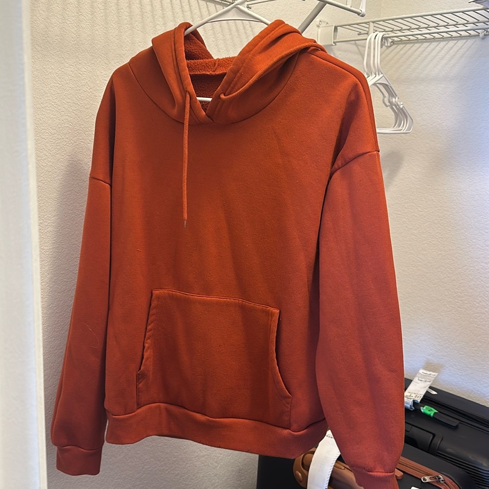Orange no beans hoody